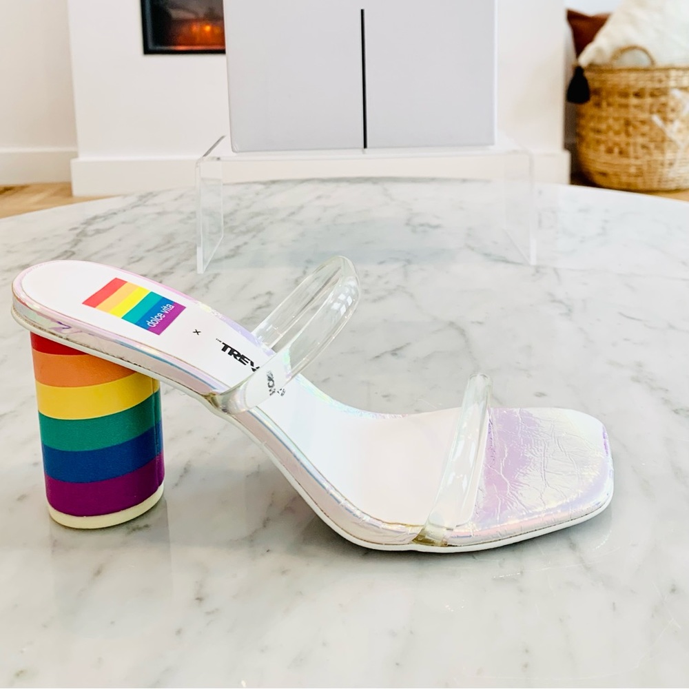 Dolce Vita Noles Pride Rainbow Block Heel Sandal